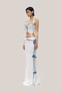 White Tula Set With Top & Skirt for women, from Huelley Rose, The Viet Concept