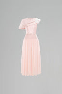 CALISTA • Light Pink Amorette Midi Dress