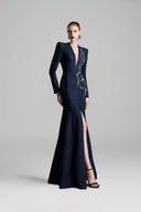 Wood Grain Crystal Embellished Mermaid Dress for women, from GVLUX, The Viet Concept 