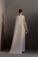 HA THANH VIET • Demeter Sculpted Poly Knit Maxi Evening Dress
