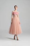 Rosemary Embellished Corset Mesh Evening Gown for women, from LINH PHUNG, The Viet Concept