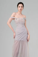 Blue Grey Alice Maxi Dress for women, from BYDI, The Viet Concept 