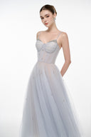 JOSÉPHINE • Evelyn Pastel Crystal Corset Gown