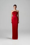 Yasmin Silk Taffeta Strapless Crystal-Embellished Bodycon Gown for women, from 21SIX, The Viet Concept