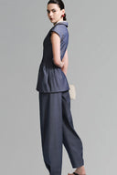 Blue Peplum Top for women, from Lecia, The Viet Concept