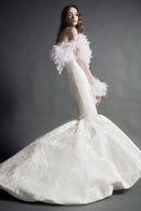 LINH PHUNG • Victoire Baroque Feather Mermaid Gown