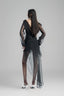 Black V-Neck Layered Wrap Dress for women, from Must Have, The Viet Concept 