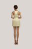 Eos A-line Scoop Neck Brocade Mini Dress for women, from POEM, The Viet Concept 