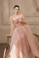 Gwen Embellished Bustier Tulle Gown for women, from JOSEPHINE, The Viet Concept 