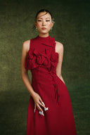 Phi Uyen Handcrafted 3D Floral Linen Ao Dai for women, from KEIRA TONG, The Viet Concept 