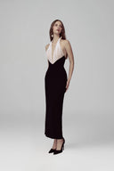 Black & White Aveline Maxi Dress for woman, from POEM, The Viet Concept