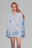Blue Sea Embroidered Tunic for women, from Xita, The Viet Concept 