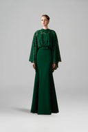 IHF ATELIER • Rouge Royale French Lace Mermaid Evening Gown