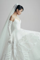 Auroral Wingspan Organza Maxi Dress for women, from LINH DOAN, The Viet Concept 