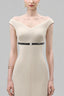Ismera Sheath Off-Shoulder Crepe Calf Length Dress for women, from Maison Des Copains, The Viet Concept 