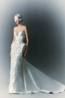 HA THANH VIET • Christopher Hand-Embroidered Floral Taffeta Mermaid Gown