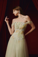 Florence 3D Floral Glitter Tulle Midi Dress for women, from JOSEPHINE, The Viet Concept