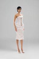 White Lua dress for woman, from HUELLEY ROSE, The Viet Concept 