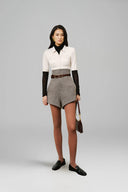 White Double Jersey Pointed Hem Polo for women, from LECIA, The Viet Concept 