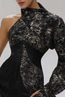 Transcendence Gilded Tweed Jacket for women, from SORAMAME, The Viet Concept
