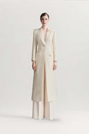 Vaelith Aureum Deep-V Velvet Trench Coat for women, from MAISON DES COPAINS, The Viet Concept