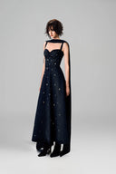 Strappy Crystal Embellished Dress With Scarf for women, from GVLUX, The Viet Concept 