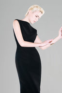 Black Annella Midi Dress for women, from Lmam.D Studio. The Viet Concept 