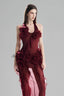 Space Cherry 3D Floral Wrap Dress for women, from Must Have, The Viet Concept 