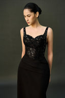 EEGEN STUDIO • Esme Lace Bodice Column Dress