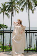LINH PHUNG • Brumei Silk Off-Shoulder Ruched Maxi Skirt Set