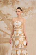 ROSEE de MATIN • Beige Cup Lace Dress