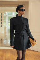 Jelson Belt Silk Crepe Trenchcoat for women, from HOBB, The Viet Concept 