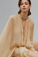 Moutarde Leonetta Voile Mini Dress for women, from La Vierge, The Viet Concept 
