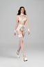 Vanila Set With Bra, Bottom, Attached Stockings, Rhinestone Strap for women, from SEXY M, The Viet Concept 