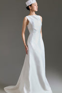 Ivory Dynasty Bridal Pillbox Hat for women, from LINH DOAN, The Viet Concept