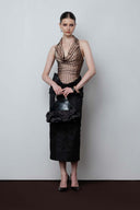 Aurelia Crystal Embrace Crepe Dress for women, from DO LONG, The Viet Concept 
