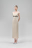 Ismera Sheath Off-Shoulder Crepe Calf Length Dress for women, from Maison Des Copains, The Viet Concept 