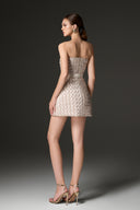 Ivory Élysée Pearl Blossom Halter Mini Dress for women, from IHF STUDIO, The Viet Concept
