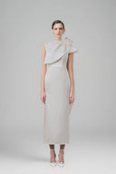 Cream Asoo Maxi Dress for women, from White Plan, The Viet Concept 