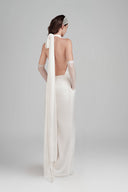 White Velora Maxi Dress for women, from POEM, The Viet Concept 