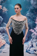 Noelle Pearl Cascade Crepe Gown for women, from 21SIX, The Viet Concept