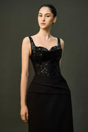 EEGEN STUDIO • Esme Lace Bodice Column Dress