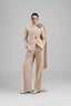 Alatow Asymmetric Single Breasted Linen Cotton Blazer for women, from Ha Thanh Viet, The Viet Concept 