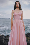 The Wings Rhinestone Metallic Chiffon A-Line Evening Gown for women, from LINH PHUNG, The Viet Concept