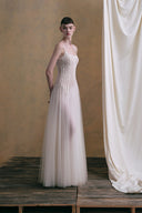 DUONG ATELIER • Lucienne Hand-Embellished Tulle Scoop-Neck Gown