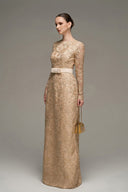 Ethereal Guipure Lace Long Sleeve Maxi Dress for women, from IHF STUDIO, The Viet Concept 