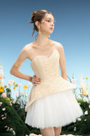 Roxana Couture Embellished Taffeta Mini Dress for women, from LINH PHUNG, The Viet Concept