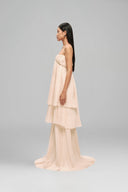 Strapless Ivory Cascade Gown Dress for women, from GUYEHI, The Viet Concept 