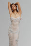 Baby Blue Eden Strap Midi Dress for women, from La Vierge, The Viet Concept 