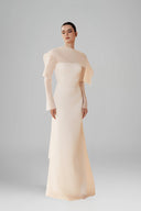 White Bridgette Maxi Dress for women, from LINH DOAN, The Viet Concept